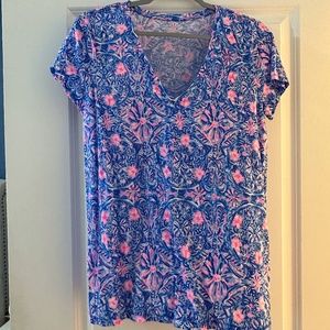 Lilly Pulitzer Etta V-Neck Tee